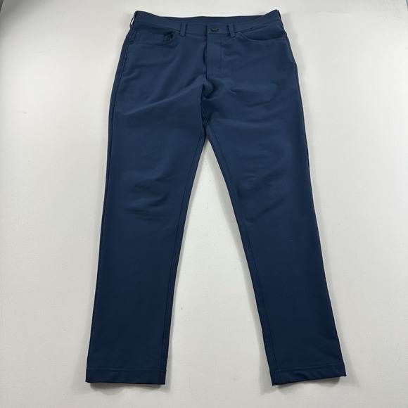 Public Rec‎ 5-Pocket Pants Mens 31x30 Blue Travel Golf Work Performance Stretch - Picture 1 of 9